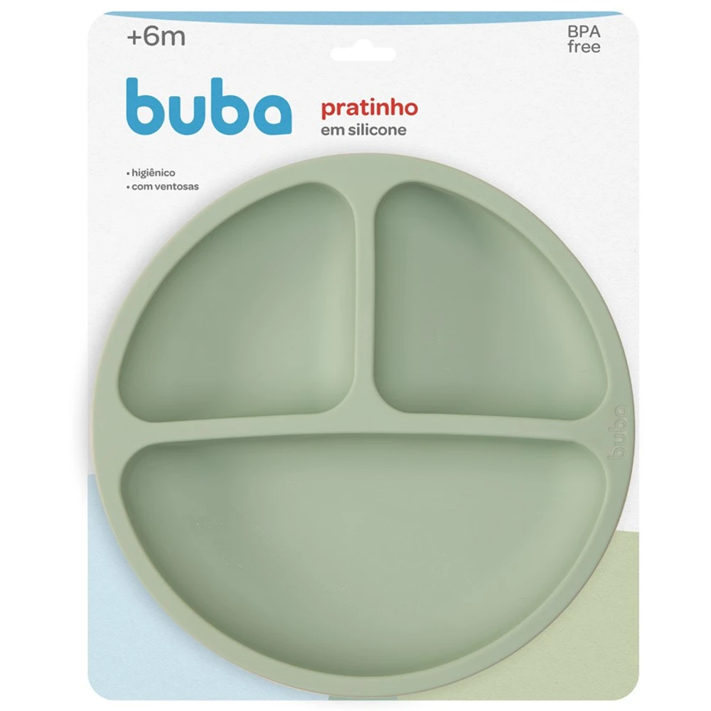 PRATINHO BUBA SILICONE COM VENTOSA