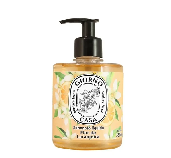 SABONETE LÍQUIDO GIORNO BAGNO FLOR DE LARANJEIRA 350ML