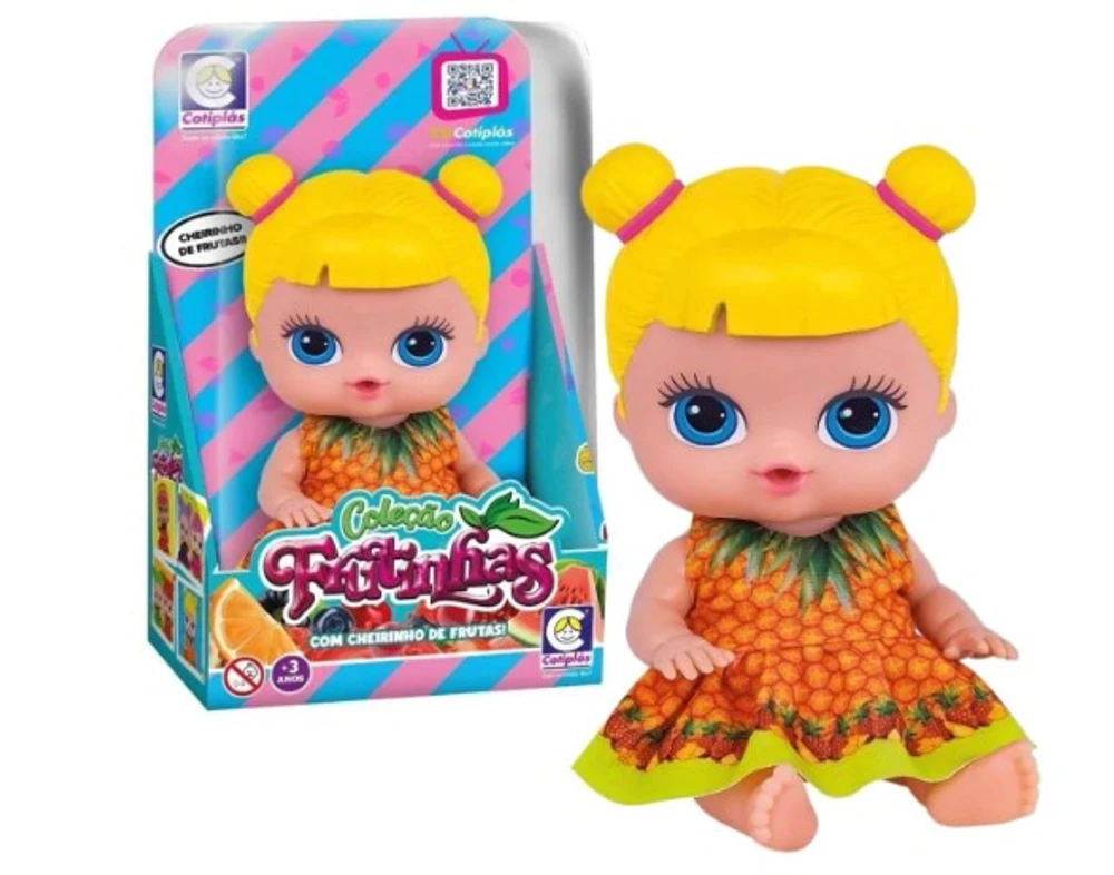 BONECA CHEIRINHO DE FRUTAS GROSELHA
