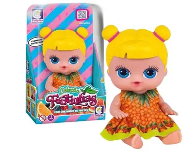BONECA CHEIRINHO DE FRUTAS GROSELHA