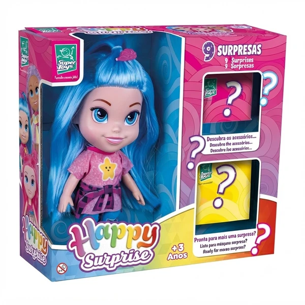 BONECA HAPPY SURPRISE SUPER TOYS