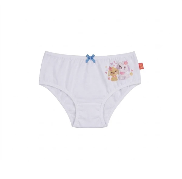 CALCINHA INFANTIL SANNY BÁSICA ESTAMPA COELHOS