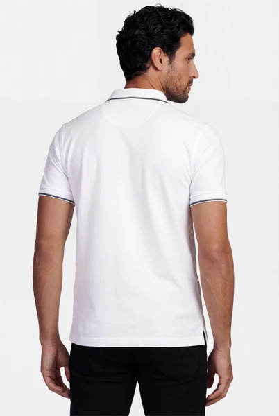 CAMISA POLO MASCULINA ARAMIS BÁSICA 4 FRISOS