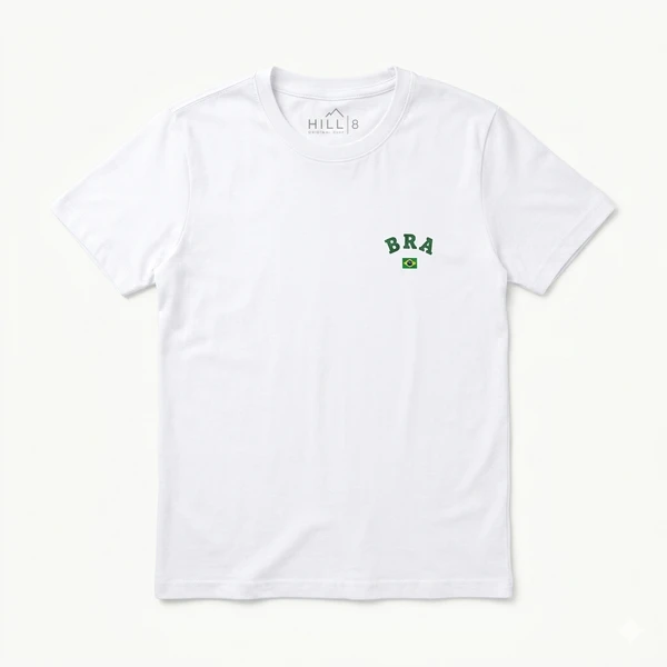 CAMISETA INFANTIL HILL BRASIL OFF WHITE