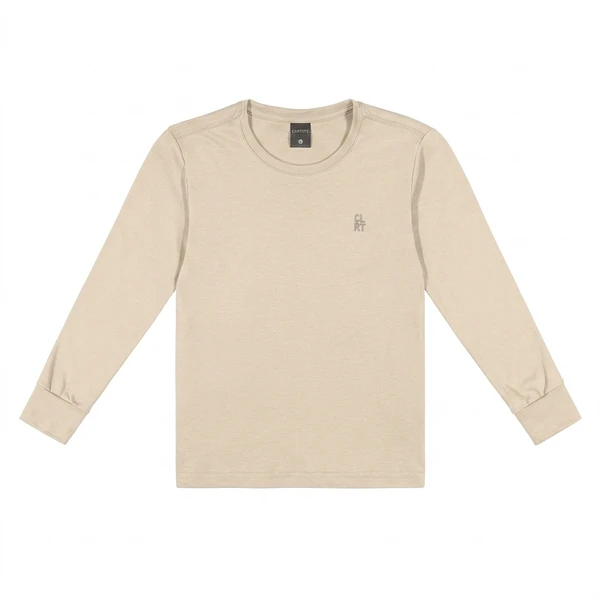 CAMISETA INFANTIL MASCULINA ELIAN BEATS MANGA LONGA EM SUEDINE