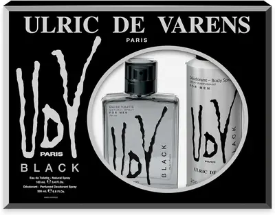 KIT BLACK EDT 100ML COM DESODORANTE 200ML ULRIC DE VARENS