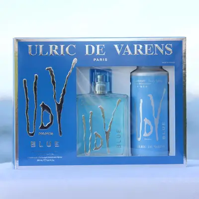 KIT PERFUME UDV BLUE 100ML + DESODORANTE 200ML ULRIC DE VARENS