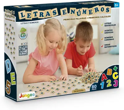 LETRAS E NÚMEROS JUNGES 80 PCS