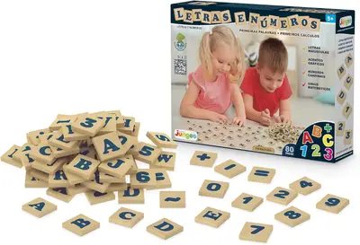 LETRAS E NÚMEROS JUNGES 80 PCS