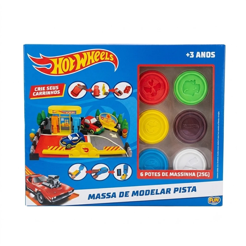 MASSINHA DE MODELAR PISTA HOT WHEELS FUN