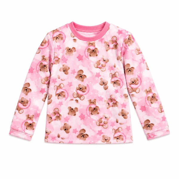 PIJAMA INFANTIL FEMININO PAULIENNE LONGO URSO