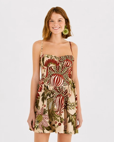 VESTIDO CURTO ESTAMPADO LIGIA
